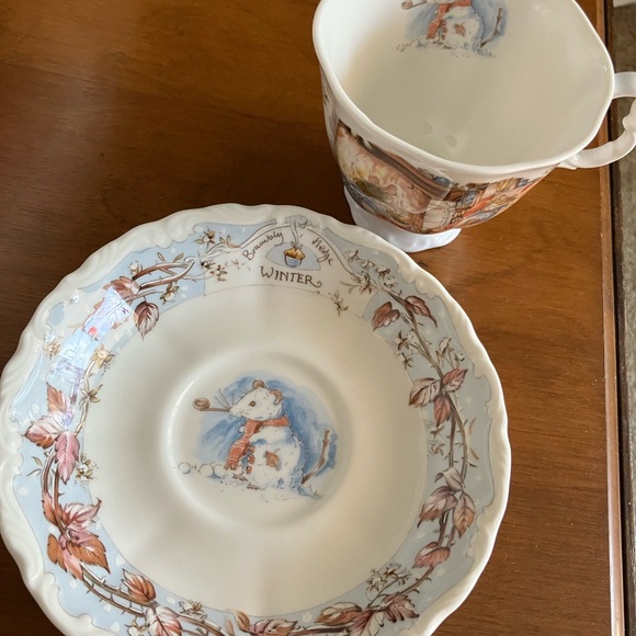 ROYAL DALTON “WINTER” CUP SAUCER THE BRAMBLY HEDGE COLLECTION MINT🐭🐁 🐾🌨️ - Picture 7 of 13